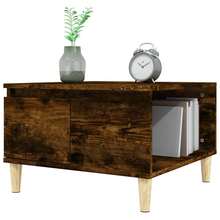 Coffee Table Smoked Oak 55x55x36.5 Cm Engineered Wood - Brown - View 5
