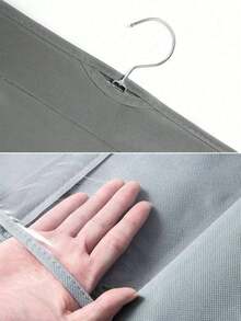 1 pièce Boîte de rangement à 6 compartiments multicouche pour sac à main, organisateur suspendu pliable en tissu Oxford avec 6 poches - organisateur de placard pour sac à main, portefeuille et accessoires, design durable noir-gris, parfait pour Noël, Halloween, Thanksgiving, porte-portefeuille, support d'accessoires, apparence élégante, structure robuste, décoration de chambre, rentrée scolaire - Noir - Voir 11