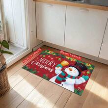 1 buc. Covoraș de Crăciun, covoraș de drenaj durabil pentru bucătărie, sufragerie, intrare, balcon, decor pentru casă, antiderapant, potrivit pentru cafenea, bar, vacanță, petrecere, dormitor, baie
