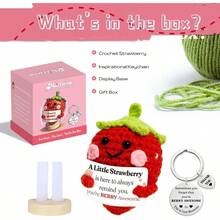 Positive Crochet Strawberry Gifts Women: Friend Mom Sister Her Birthday Handmade Strawberry Berry Awesome