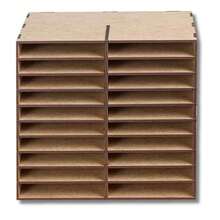 Organizer Holder For Touch Pens And Markers, Organizer Box, Niche In MDF, 120 Colors - tàu tuần dương - Xem 3