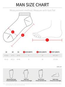 1双/3双/10双/15双加大码男女通用袜子，运动袜，时尚袜子，透气，白色/黑色/灰色短袜，纯色简约风格，适合日常休闲穿着 - 彩色 - 查看 10