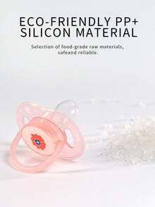 1 pieza Chupete de fruta lindo, chupete plano para bebé, silicona líquida con tapa antipolvo, adorable diseño de sandía y plátano - Multicolor - Ver 7