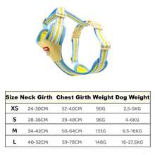Lightweight Breathable Dopamine Contrast Color Pet Chest Harness, Dog Walking Harness Accessories