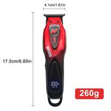 Wmark Hair Trimmer Professional Unstoppable Maglev Vector Motor Hair Clipper 10000 RPM Electric Hair Trimmer Rechargeable Trimmer Men Clipper Metal Digital Display Hair Cutting Machine NG-IF2