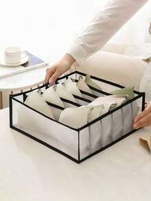 3pcs/Set Underwear Drawer Organizer Storage Box Foldable Closet Organizers Drawer Divider Storage Boxes For Underpants Socks Bra For Commercial /Hotel Dorm Room Essentials Clothes Organizer Closet Organization And Storage Bedroom, Underwear Drawer Storage Box, Underwear Storage Box, Wardrobe Storage Box And Storage Box, Mesh Drawer Storage Box