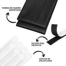 Vmingo Tira Guardapolvo Puerta Impermeable Adhesivo Burlete Aislar. - Negro - Ver 3