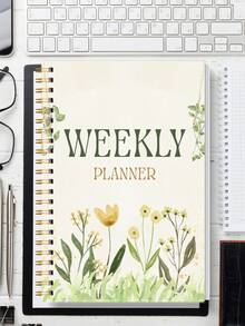 week plan 1 pieza Planificador semanal espiral A5 - Planificador diario sin fecha con listas de tareas, cuadros de enfoque y seguimiento de hábitos - Diario de escritorio duradero para útiles escolares, regalos de Halloween para mujeres y hombres