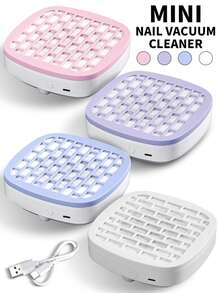 LIMEGIRL 美甲粉尘收集器，入门级便携式美甲粉尘收集器，带可重复使用过滤器的真空美甲风扇粉尘收集器，适用于亚克力美甲抛光、美甲沙龙、家庭、培训课程