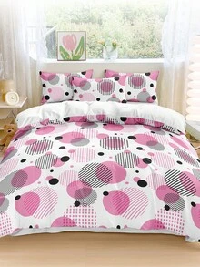 2/3-teiliges Bettbezug-Set, Tagesdecke, Bettwäsche-Set, hautfreundlicher Bettdecken-Bezug, weiches und bequemes Bettwäsche-Set für das Schlafzimmer, bedrucktes Bettwäsche-Set, Washedikrofaser-Bettbezüge, atmungsaktiv, staubdicht, rutschfest, leicht und seidig glatt, geeignet für alle Jahreszeiten, für Einzelbett/Doppelbett/Queensize/Kingsize, 1 Stück Bettbezug und 1 Stück/2 Kissenbezüge, perfektes Urlaubsgeschenk, Raumdekoration