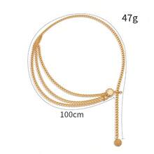 1Piece Chunky Alloy Layered Queen Head Pendant Body Chain - Retro Waist Chain Women's Streetwear  Jewelry - Nhiều màu - Xem 8