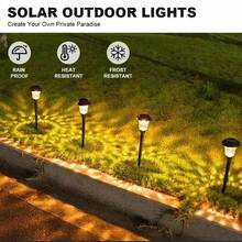 2 pièces Lumières solaires ultra-brillantes pour l'extérieur, alimentation solaire de l'aube au crépuscule, circuit d'alimentation, éclairage de jardin à allumage automatique, éclairage de paysage décoratif à LED, convient pour les trottoirs, les terrasses et les cours