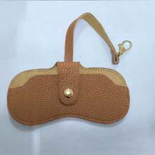 Portable & Stylish Eyeglass Case: Fits Sunglasses/Myopia Glasses, Equipped With Eyeglass Clip & Scratch-Resistant Cover, Compact For On-The-Go Storage-Blending Fashion With Practicality