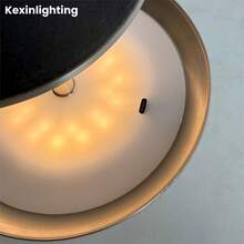 Kexinlighting 1个北欧风格触控台灯，无线单色台灯，LED触控台灯，便携式触控台灯，3种色温可调台灯，可调光台灯，卧室台灯，锥形金属灯罩，独特触控台灯，适用于家居装饰/办公室装饰/餐厅装饰/节日礼物 - 三色光 - 查看 9