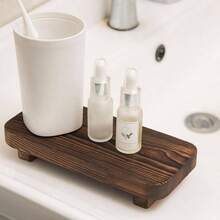 Wood Risers Decor Display, Bathroom Counter Sink Decor, Dish Soap Tray Wood Tray Kitchen Counter, Small Wooden Soap Stand, Wood Soap Pedestal, Soap Dispenser Stand Modern Farmhouse