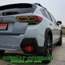 Tinte ahumado de vinilo precortado para luz trasera Subaru Crosstrek 2018 - 2022 3. Seal de y marcha atrs, 20 humo oscuro - 20% Humo Oscuro - Ver 2