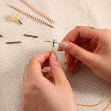 Looen Interchangeable Circular Knitting Needle Set, Ergonomic Handles, 11 Sizes (3mm-10mm), Aluminum Crochet Hooks, With Knitting Accessories, Handcraft Tools, Knitting Tools, Knitting Supplies, Knitting Essentials, Ergonomic Design, Durable Construction, Knitting Tools, Knitting Enthusiasts - Multicolor - View 7