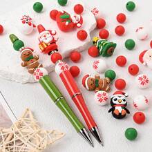 8-63 cái/bộ Con Bò Mini Hoạt Hình Dễ Thương, Hạt Tròn Bằng Silicon, Hạt Lông Thỏ Giả, Bộ Làm Trang Sức Tự Làm Dùng Cho Bút Đính Hạt, Móc Chìa Khóa Ngọc Trai, Vòng Tay - Nhiều màu - Xem 6