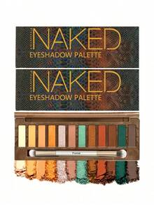 12 Shades Desert Oasis Eyeshadow Palette, Nude Tone Series, Upgraded Waterproof & Smudge-Proof For Summer, Perfect For Party, Back To School & Independence Day Gifts - 多色的 - 查看 8