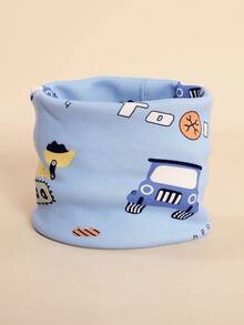 1 Piece Kids Solid Neck Warmer & Toddler Neck Warmer, Kids Neck Scarf, Winter Protective Face Covering Soft Ski Neck Gaiter For Boys Girls Cold Weather - 1PC Printing - View 12