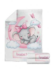 1pc Custom Name Blanket For Bed,Personalized Bedding Blanket With Name, Personalized Throws Blanket, Cute Blanket, Best K Blanket, Cozy Blanket, Family Gift, Birthday Gifts, Christmas Gifts ,Personalized Gifts, Gift For Son/Daughter, Gift For Friend - Style 1 - View 6