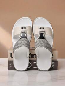 Men's Household Sandals, Fashionable And Simple Beach Shoes, Cool Soled And Thin Soled Durable Sports And Leisure Sandals, Men's Slippers