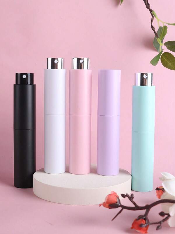 1/2/5 قطعة زجاجة عطر رذاذ دوارة سعة 10 مل - زجاجة رذاذ وجه قابلة لإعادة التعبئة، رذاذ فائق النعومة، ضروري للسفر، مناسب للسفر والمدرسة والعطلات والتخييم والأعياد، زجاجة رذاذ عطر سفر صغيرة مع أداة إعادة التعبئة