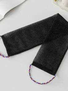 1pc African Loofah Exfoliating Bath Towel Set, Double-Sided Design For Gentle/Coarse Exfoliation, Effective Body Scrubbing, Back Scrubber, Made Of Quality Mesh Material, Convenient Tie Design, Suitable For Shower, Leaves Skin Smooth And Glowing, Great For Daily Use. - Multicolor - View 7