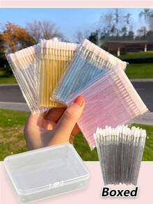 100/50/10pcs With Case Lip Brush,Hot Pink Multifunctional Effective Application Dustproof Makeup Brush,Cosmetic Brush,Makeup Brush Set,Lip Scrub Brush Cosmetics, Lipsticks, Jewelry, Nail Care, Skincare ,For Women & Girl At Home Or On-The-Go,Gift For Mom, Valentines Day,Gift For Christmas,Lip Scrub Brush,Lip Brush Applicator Lip Brush For Lipstick,Household Travel Portable Cheap Stuff