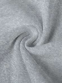 1pc Tween Boy Casual Printed Pullover Sweatshirt, Thermal Lined, Long Sleeve, Autumn/Winter