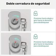 Puerta de  para niños, 300 * 86 cm, instalación sin taladrar.Adecuado para escaleras, cocina, puertas, pasillos, barreras de  para bebés - blanco - Ver 6