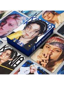 K-Pop 生日礼物交换卡套装（包含展示盒、书签套装、收藏卡、情人节礼物、小礼物、热门粉丝应援卡、收藏卡、新款贺卡、卡片展示套装）