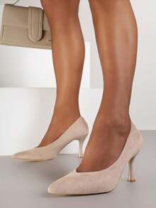 Vices Heels With Natural Leather Insole - Beige - View 2