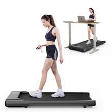 Walking Pad Treadmill, Under Desk Treadmill For Home Office, Small Portable Pink Walking Treadmill 250Lbs Capacity, 2 In 1 Small Space Desk Treadmill With APP, Remote Control - 美規B型插(110-127V) - 查看 6