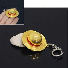 1 件海贼王海盗帽钥匙扣 - 动漫配饰、节日/生日/圣诞节/万圣节礼物、完美礼物、文具、减压玩具 - 彩色 - 查看 7