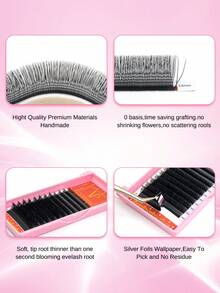 VP 0.07mm Curl: C/D/B U-Shaped YY Eyelash Extension Double Layer U Sahpe YY Lashes Ultra Soft Featherlight False Mink Eyelashes Brazilian Cilios