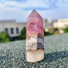 1pc Unique Bohemian Style Amethyst Quartz Crystal Tower - Natural Rock Structure With Intricate Patterns, Suitable For Home Decor, Desktop Display, Great Gift For Friends And Family - Purple - View 12