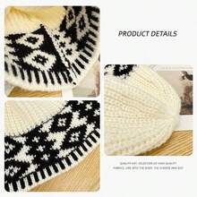 4 Colors Available - Korean Style Unisex Fisherman Beanie, Fashionable Winter Ear Warmer Knit Hat