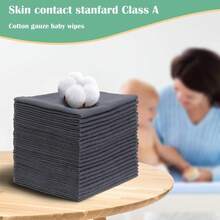 SmoothNovelty 24 toallitas de franela reutilizables para bebé, toallitas faciales suaves naturales sin blanquear para pañales de tela - 24 - Ver 12