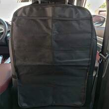 1pc Car Seat Back Kick Mat Anti-Dirt Storage Hanging Bag - A - View 2