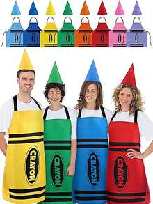 2PCS Colorful Apron And Funny Dwarf Conical Hat Set Are Suitable For Adult Costume Parties, Halloween, Christmas, And Carnival Role-Playing (For Both Men And Women)