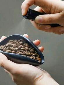 Brutelle 1 件装咖啡豆盘陶瓷咖啡豆和茶分配器咖啡配件适用于家庭办公室咖啡角