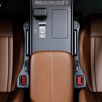 汽车座椅缝隙塞缝隙填充储物盒防漏创意通用内饰配件宽敞存储空间：尺寸为 42 * 7.8 * 3.5 厘米，这种创意存储解决方案提供了充足的空间来存储手机、钥匙和硬币等必需品，方便拿取。