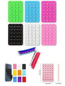 1 PIEZA Funda de teléfono de silicona transparente con ventosa de un solo lado, agarre de teléfono adhesivo, accesorios para teléfonos, agarre de teléfono con ventosa, Octobuddy, agarre de teléfono adhesivo, soporte de teléfono adhesivo para teléfono celular, de vuelta a la escuela, Rumi, Octobuddy