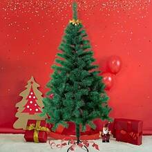Classic Green PVC Christmas Tree - Indoor/Outdoor Holiday Decor, With Storage Bag, No Assembly Required, Weather-Resistant Design, Suitable For Christmas, Halloween, Easter, Fall/Winter Holidays, Christmas Tree Decoration, Holiday Decor, Elegant Decoration, Easy To Set Up, Home Decor, Best For Christmas, Christmas Tree, Christmas Tree Decoration, Christmas Decoration