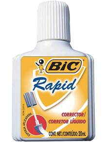 BIC, Corrector Líquido Rapid con Aplicador de Esponja, Secado Rápido, 1 pieza de 20 ml - 1 pieza - Ver 2