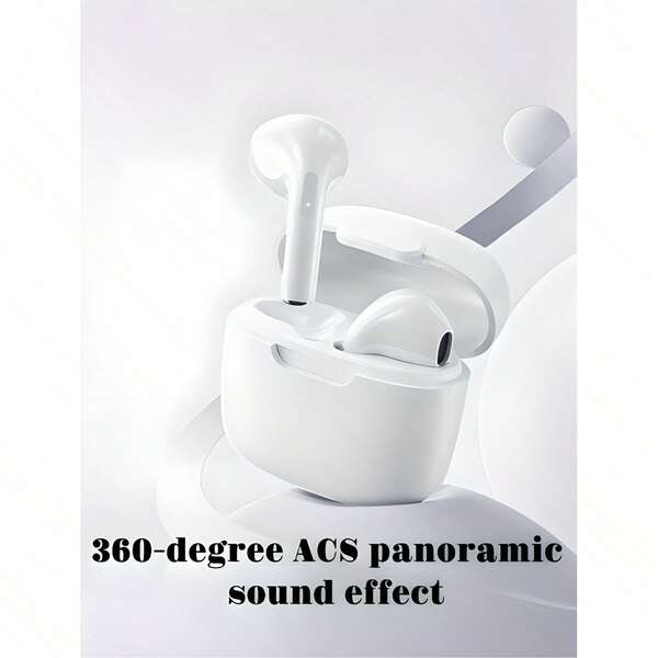 Auriculares inalámbricos verdaderos, auriculares con estuche de carga Lightning incluido, talla grande de 24 horas de duración de la batería, configuración sencilla para el teléfono, Qcy, estuche para auriculares inalámbricos, TWS inalámbrico