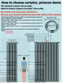 1pc European & American Style Single-Sided Metallic Foil Shooting Star Blackout Curtain - Dark Grey - View 9