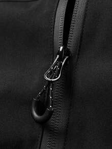 Yemwry Men Plus Size Stand Classic & Practical Collar Zip-Up Jacket, Ideal For Everyday Wear, Fall