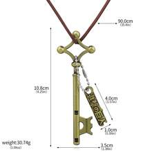1pc Unisex Jewelry Anime Keychain Model Metal Accessory Eren Basement Key Pendant Necklace Cosplay Prop Fan Collection Gift - Multicolor - View 11